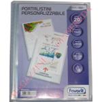 PORTALISTINO PERSONALIZZABILE A5 20 BUSTE LISCE CM. 15X21